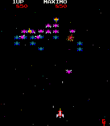 Galaxian Growing Galaxip / Galaxian Nave Creciente