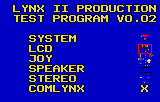 Lynx II Production Test Program V0.02