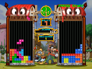 Magical Tetris Challenge featuring Mickey