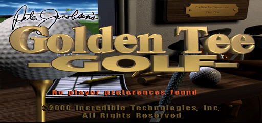 Peter Jacobsen's Golden Tee Golf