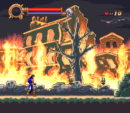 Castlevania - Dracula X - Remove final boss room pits